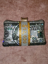 Load image into Gallery viewer, Make money bling clutch